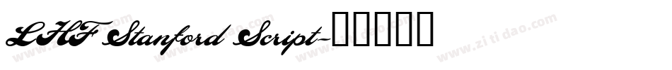 LHF Stanford Script字体转换